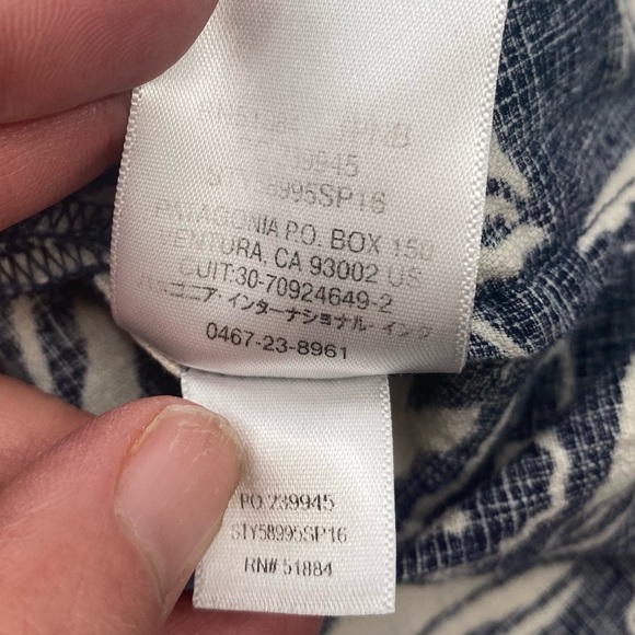 PATAGONIA I Pataloha Limited Edition Tropical Navy Floral Dress Organic Cotton 2 - Picture 9 of 11